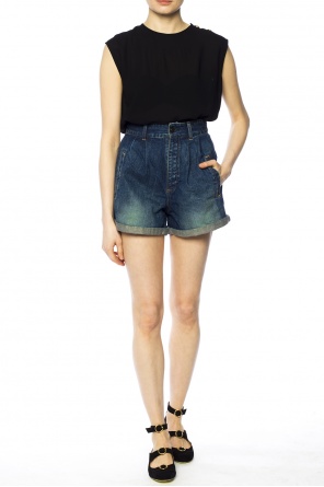 Wide denim shorts, zdjęcie 2 Wide denim shorts od Saint Laurent